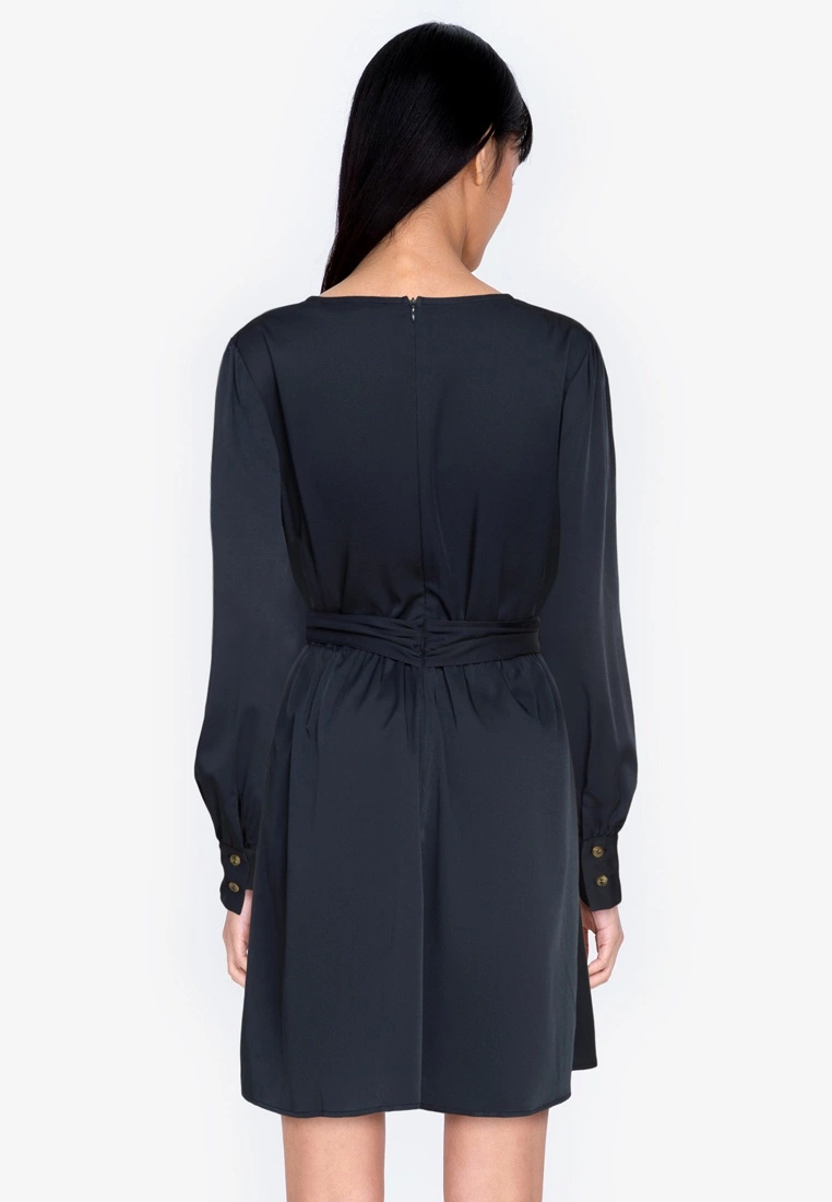 ZALORA BASICS Balloon Sleeve Dress with Tie - Billede 2