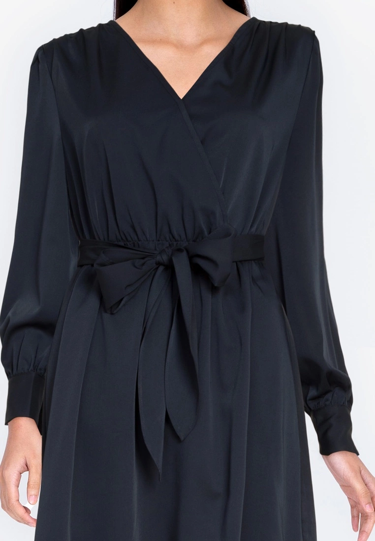 ZALORA BASICS Balloon Sleeve Dress with Tie - Billede 3