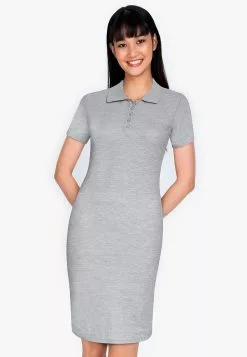 ZALORA BASICS Collared Bodycon Dress