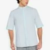 ZALORA BASICS ¾ Sleeve Grandad Shirt