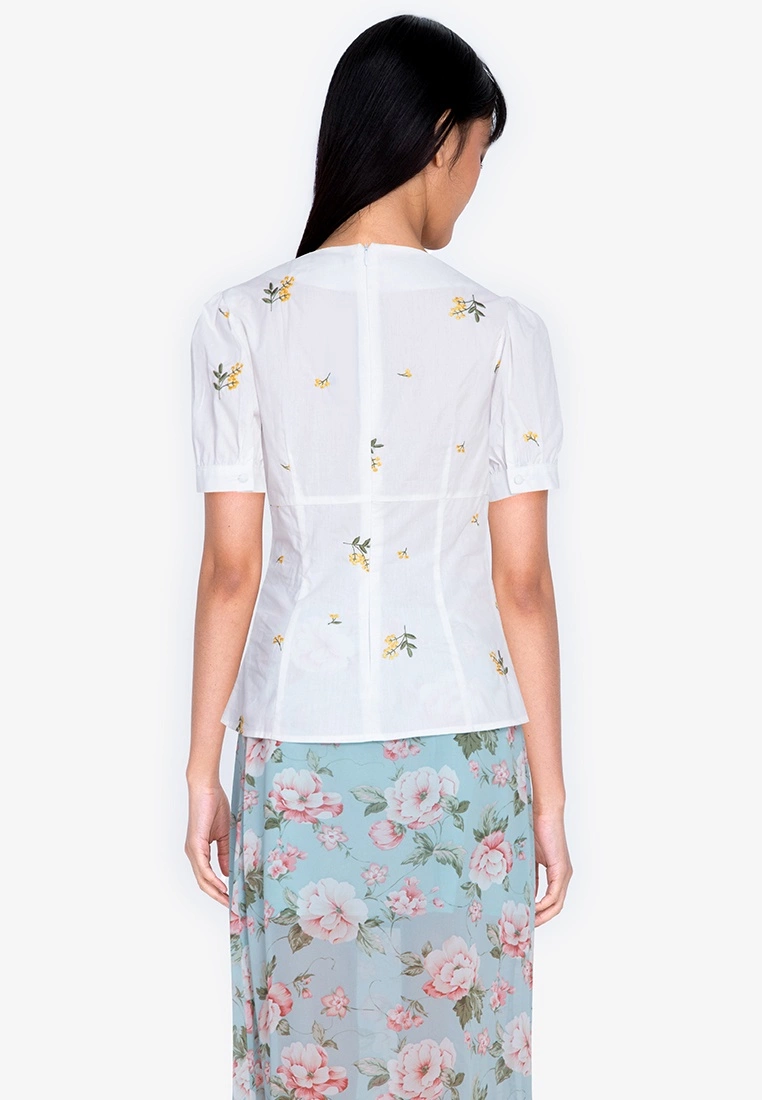 ZALORA BASICS Floral Embroidered Top - Billede 2