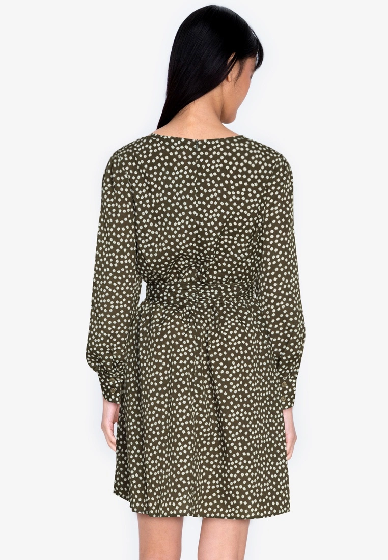 ZALORA BASICS Balloon Sleeve Dress with Tie - Billede 2