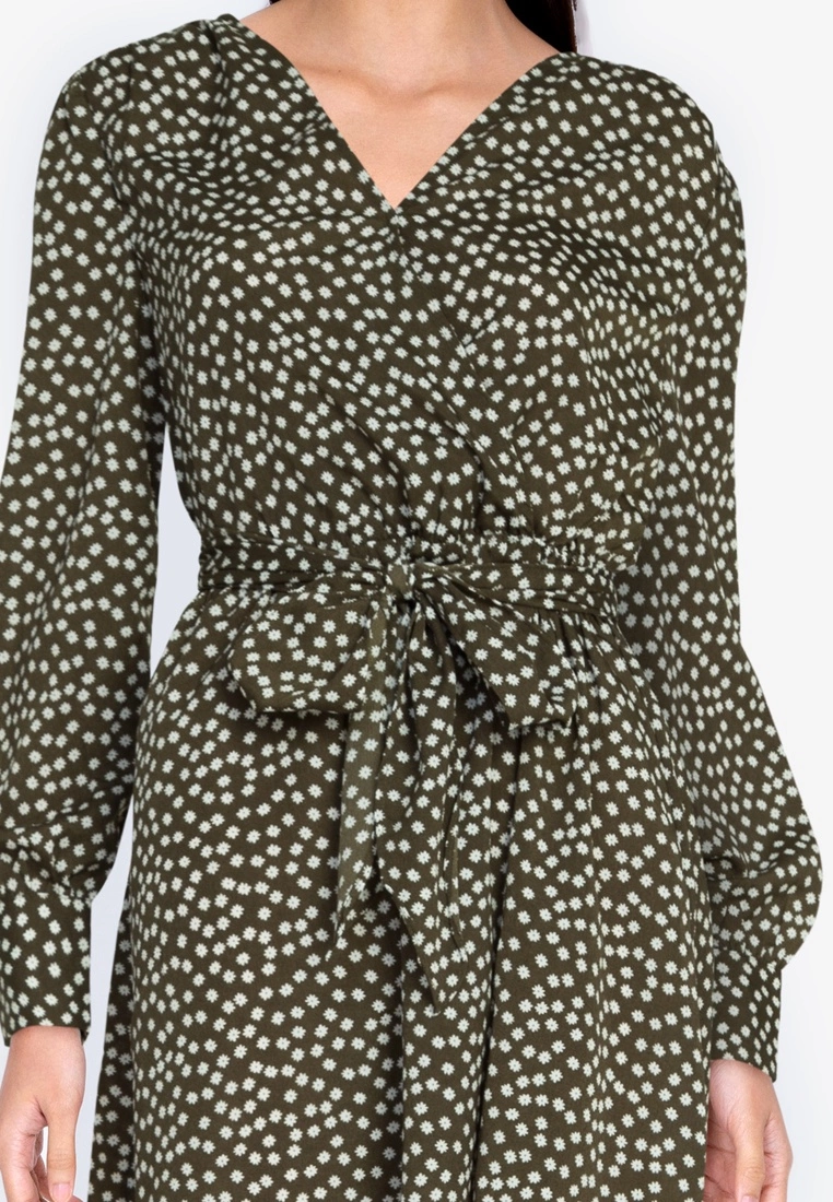 ZALORA BASICS Balloon Sleeve Dress with Tie - Billede 3