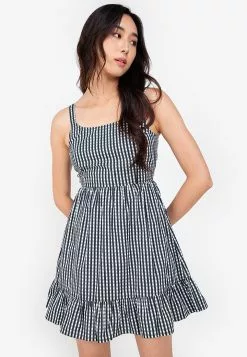 ZALORA BASICS Tie Back Sleeveless Mini Dress
