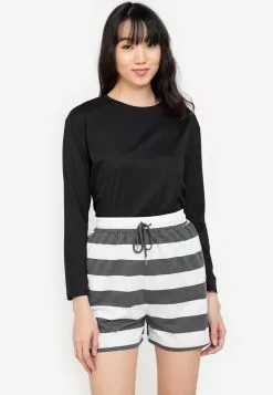 ZALORA BASICS Basic Drop Shoulder Long Sleeve T-shirt