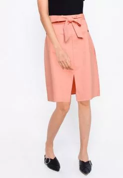 ZALORA BASICS Front Slit A Line Skirt
