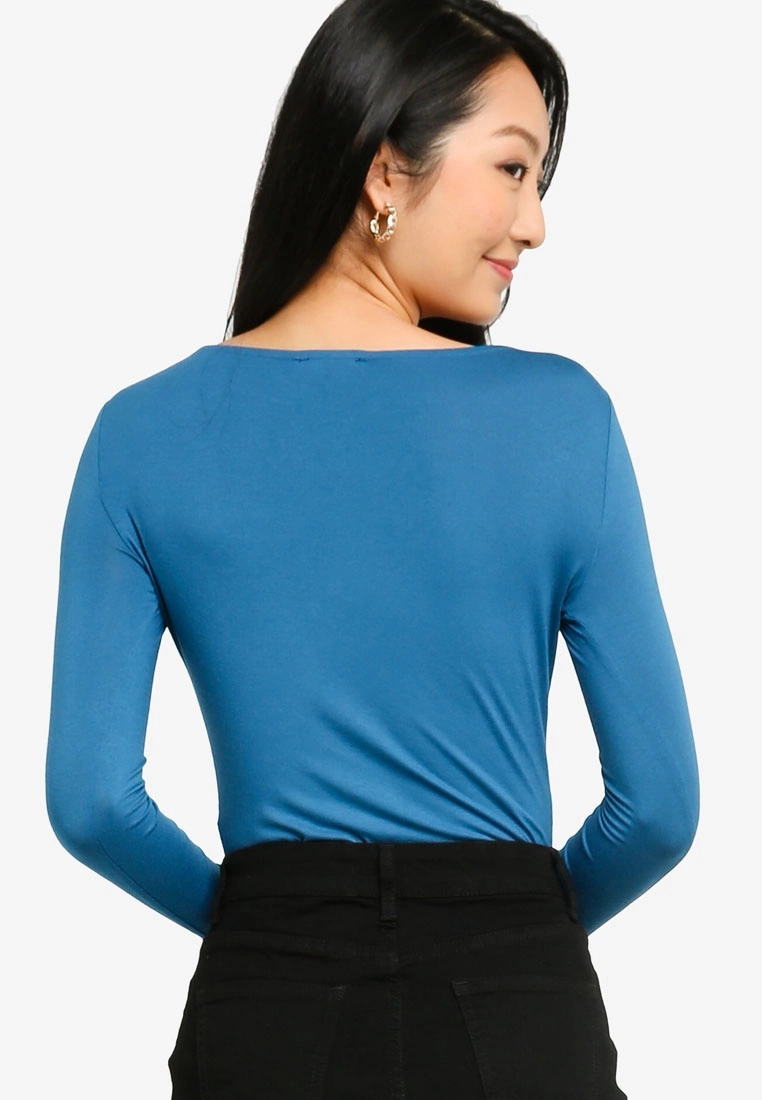 ZALORA BASICS Asymmetric Neckline Bodysuit - Billede 2