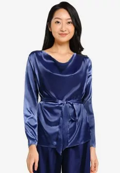 ZALORA BASICS Lounge Cowl Neck L/S Top