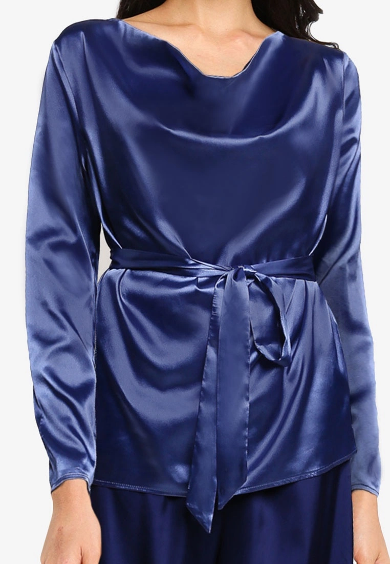 ZALORA BASICS Lounge Cowl Neck L/S Top - Billede 3