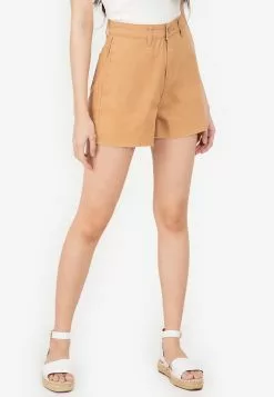 ZALORA BASICS Seamless Hem Denim Shorts