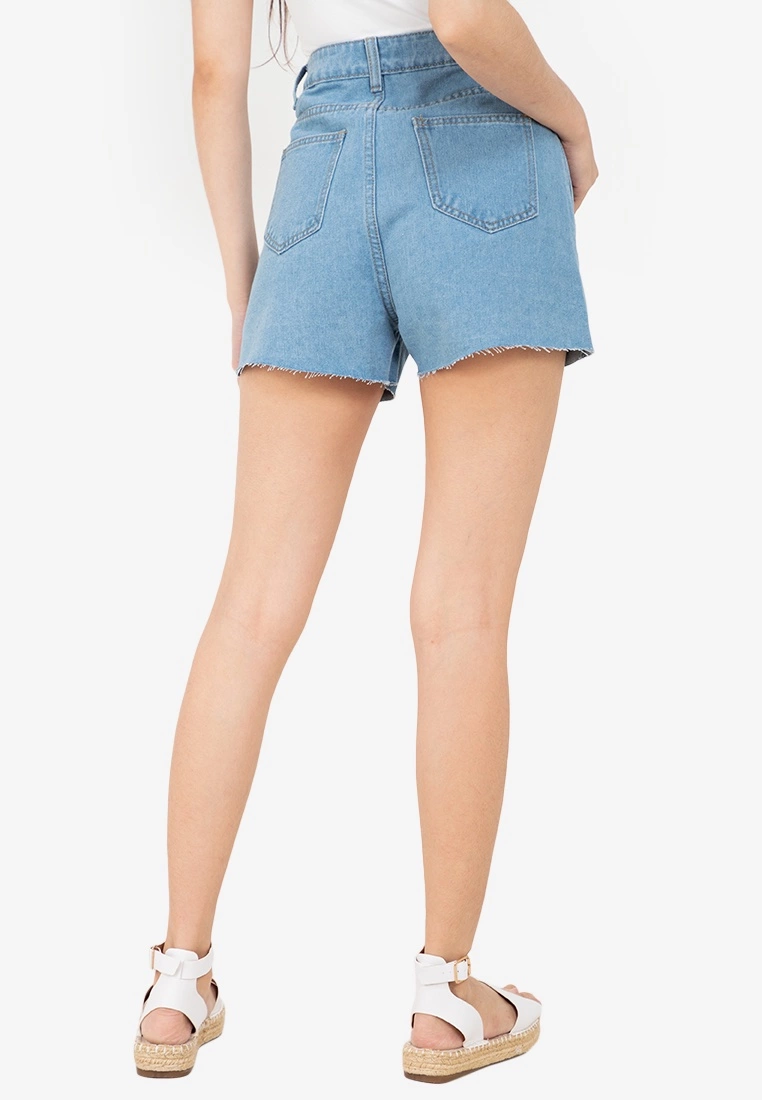 ZALORA BASICS Seamless Hem Denim Shorts - Billede 2