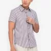 ZALORA BASICS Casual Stripes Short Sleeve Shirt