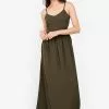 ZALORA BASICS V Neck Cami Maxi Dress
