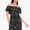 ZALORA BASICS Off Shoulder Dress with Tie