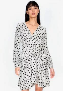 ZALORA BASICS Long Sleeve Fit & Flare Dress