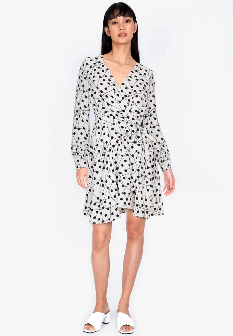 ZALORA BASICS Long Sleeve Fit & Flare Dress - Billede 4