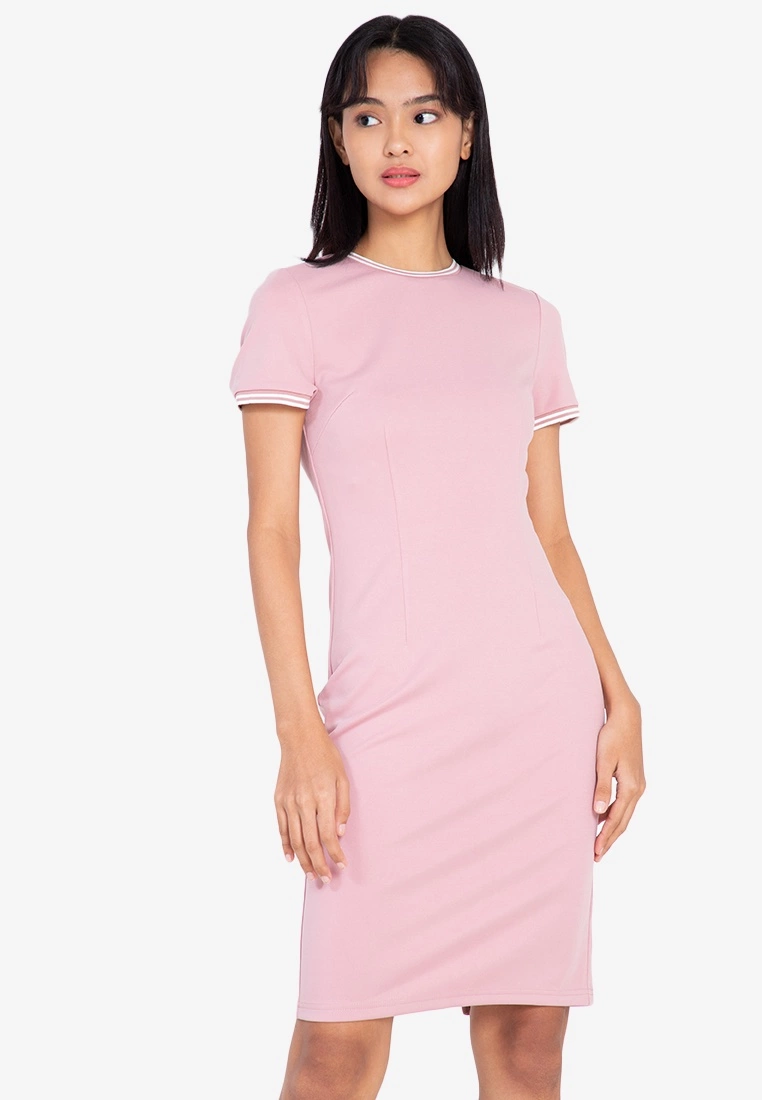 ZALORA BASICS Contrast Trim Bodycon Dress - Billede 5