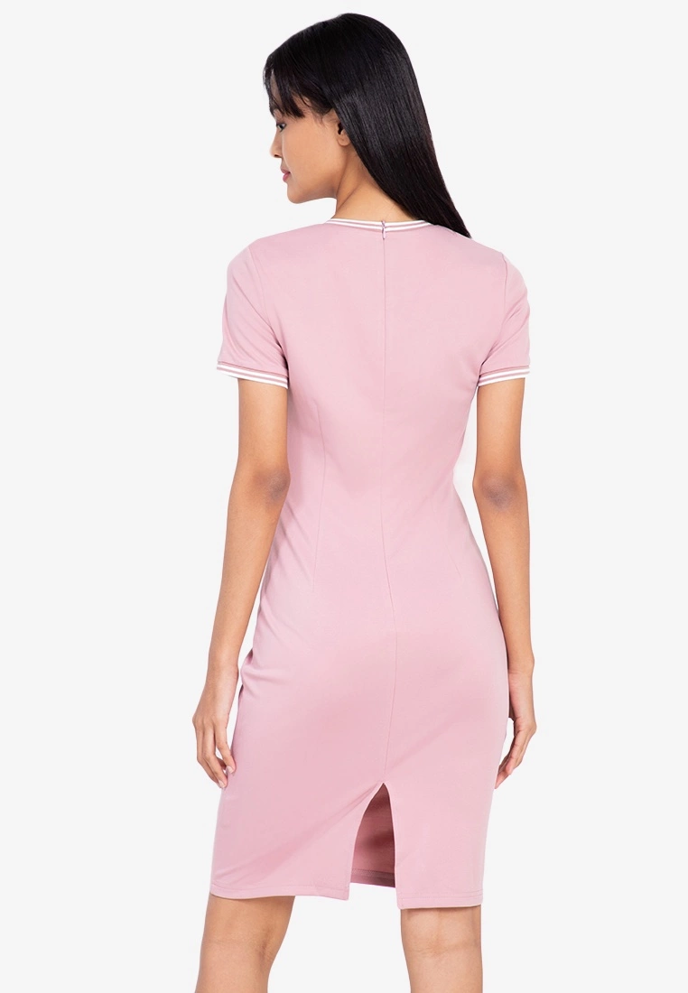 ZALORA BASICS Contrast Trim Bodycon Dress - Billede 6