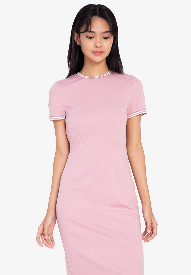 ZALORA BASICS Contrast Trim Bodycon Dress - Billede 7