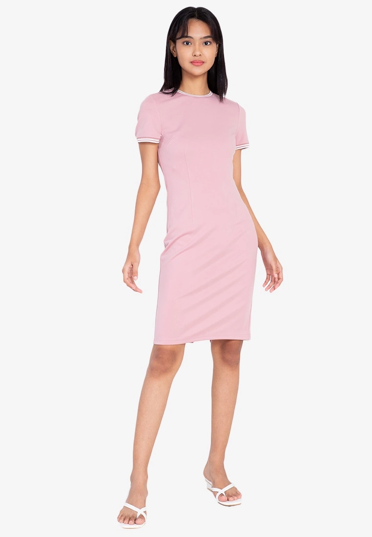 ZALORA BASICS Contrast Trim Bodycon Dress - Billede 8