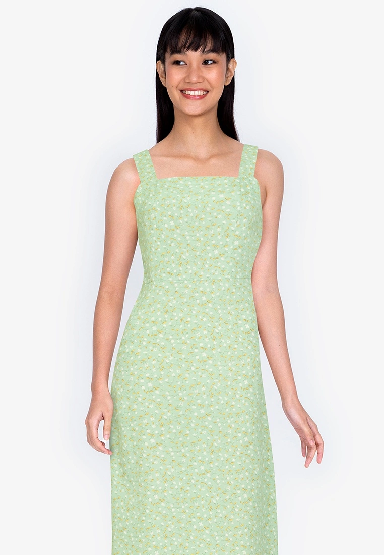 ZALORA BASICS Square Neck Midi Dress - Billede 4