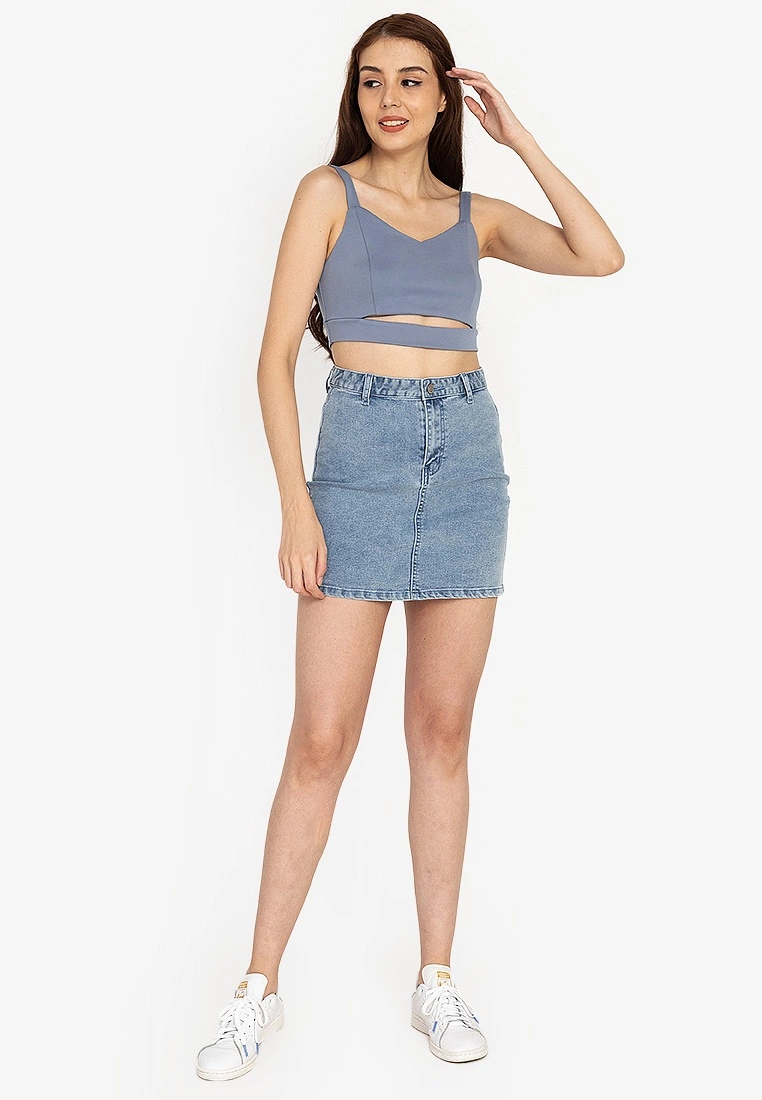 ZALORA BASICS Cut Out Crop Top - Billede 4