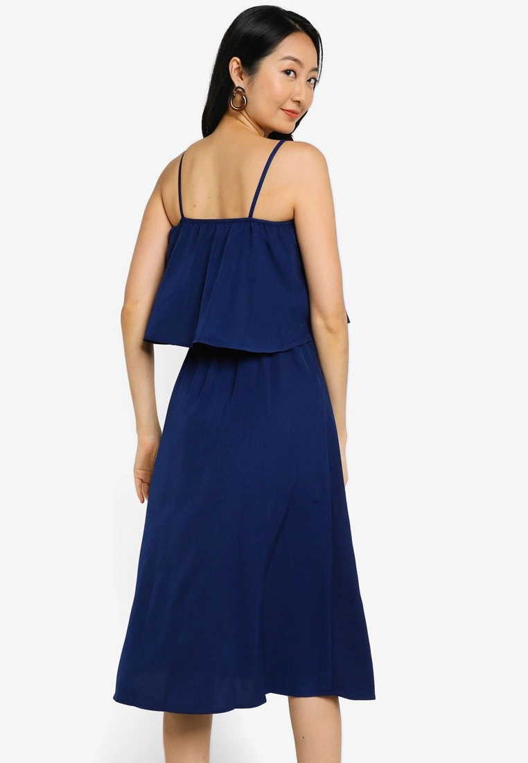 ZALORA BASICS Strapless Popover Midi Dress - Billede 2