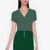 ZALORA BASICS Overlap Front Rib Top