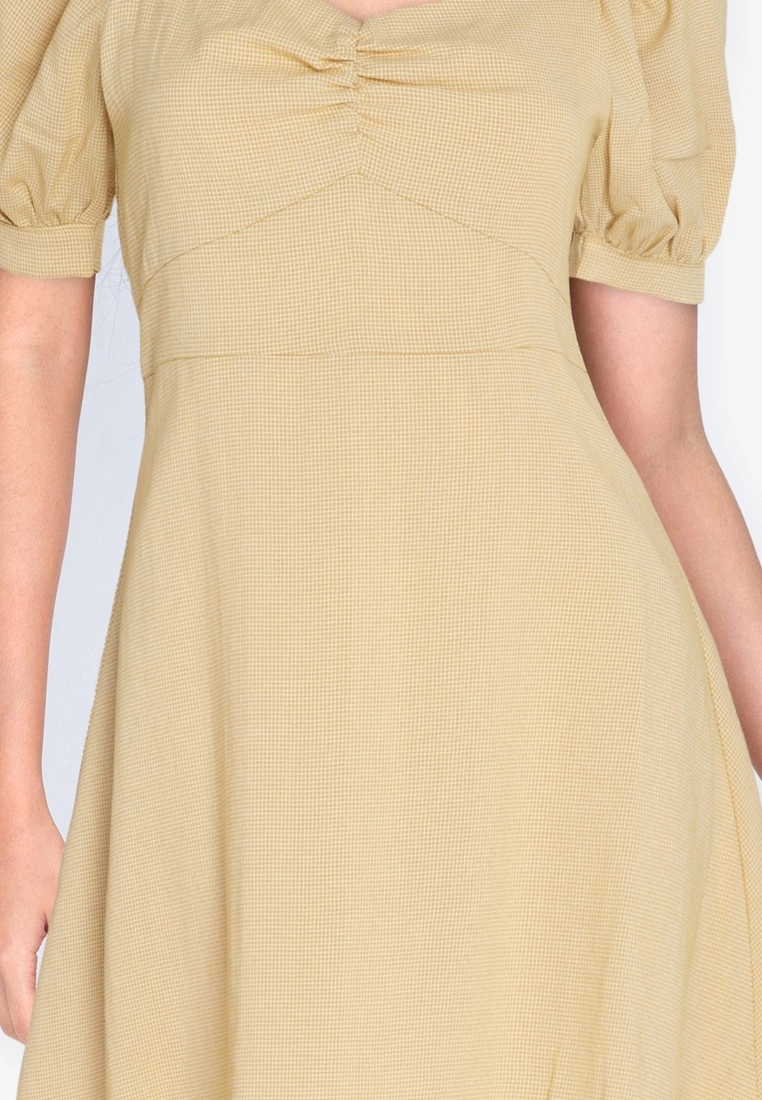 ZALORA BASICS Gathered Front Puff Sleeve Dress - Billede 3