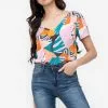 ZALORA BASICS T Back Short Sleeve Top