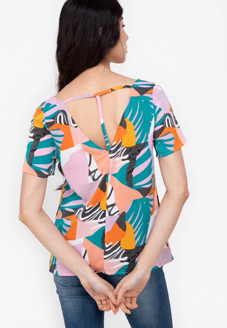 ZALORA BASICS T Back Short Sleeve Top - Billede 2