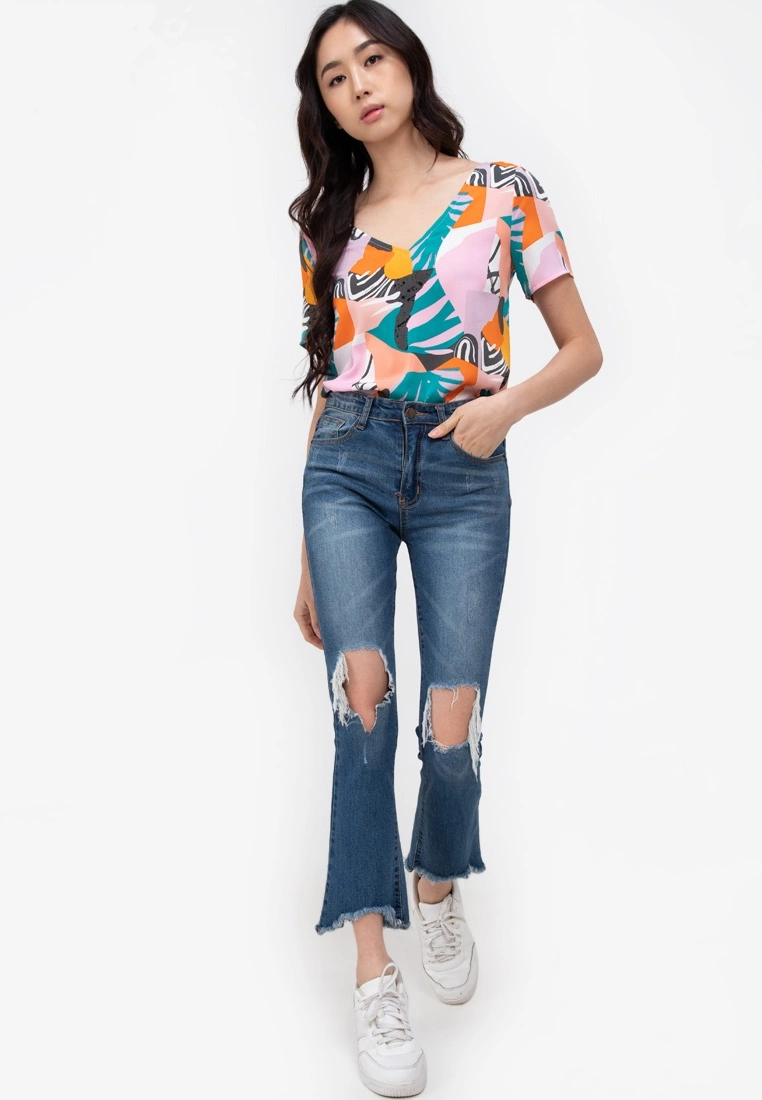 ZALORA BASICS T Back Short Sleeve Top - Billede 4