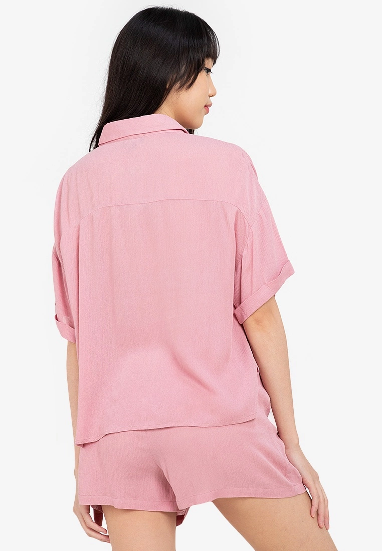 ZALORA BASICS Lounge Button Front Shirt - Billede 2