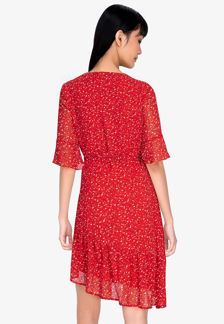 ZALORA BASICS Assymetric Drop Waist Mini Dress - Billede 2