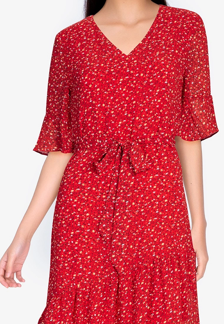 ZALORA BASICS Assymetric Drop Waist Mini Dress - Billede 3