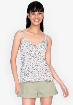 ZALORA BASICS Button Down Cami Top