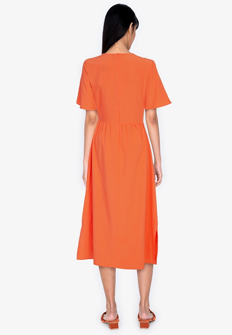 ZALORA BASICS Tie Detail Fit and Flare Dress - Billede 2