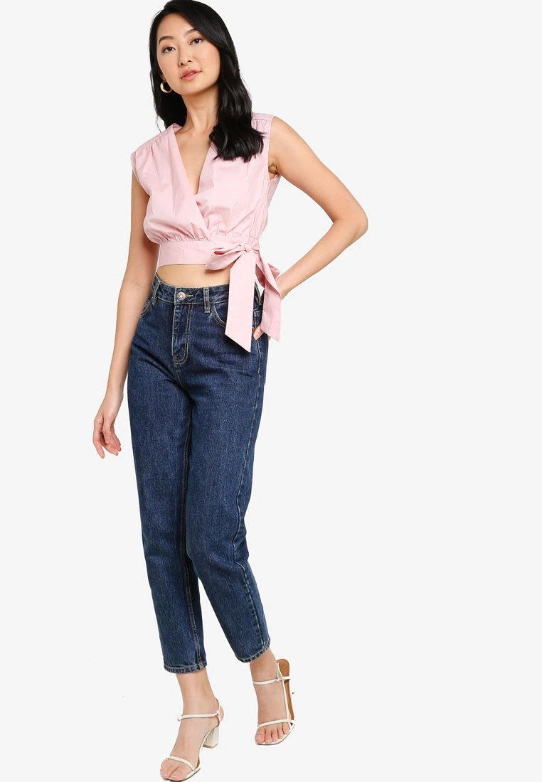ZALORA BASICS Cropped Wrap Top - Billede 4
