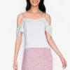 ZALORA BASICS Cold Shoulder Cami Top