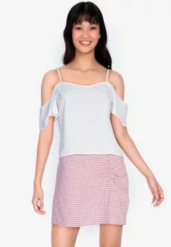 ZALORA BASICS Cold Shoulder Cami Top