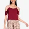 ZALORA BASICS Cold Shoulder Cami Top