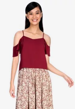 ZALORA BASICS Cold Shoulder Cami Top