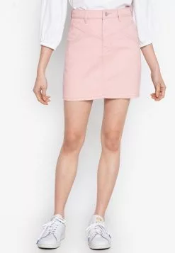 ZALORA BASICS Yoke Front Denim Skirt