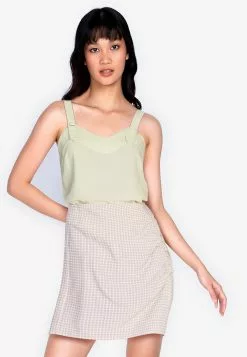 ZALORA BASICS Button Strap Tank Top