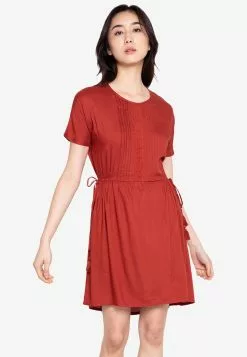 ZALORA BASICS Cut Out Back Pleated Dress