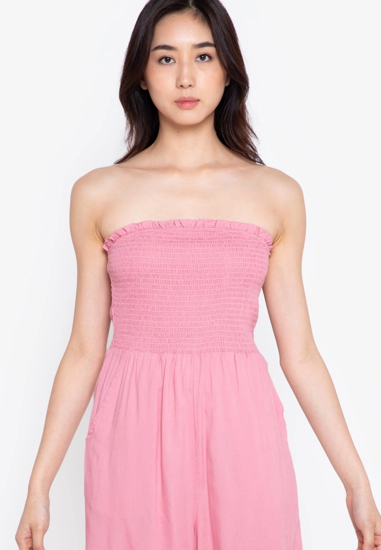 ZALORA BASICS Ruched Bustier Playsuit - Billede 3