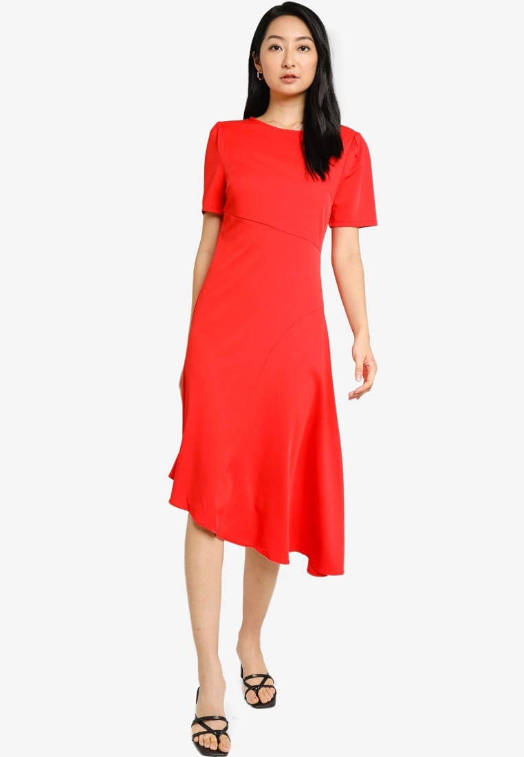 ZALORA BASICS Asymmetric Hem Dress