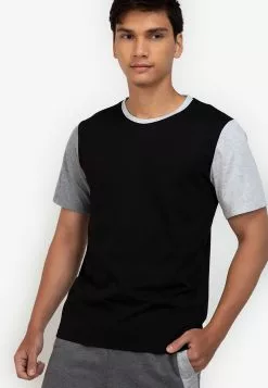 ZALORA BASICS Colour Block T-Shirt