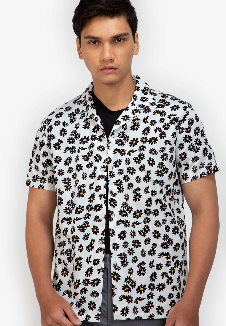 ZALORA BASICS Floral Bowling Shirt - Billede 3