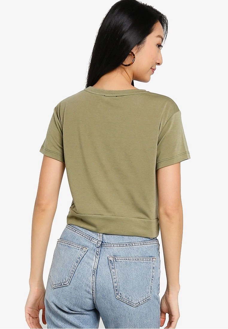 ZALORA BASICS Knot Detail T-Shirt - Billede 2